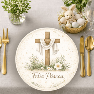 Sousplat de Páscoa Mesa Posta e Decoração - Suplá/Souplast/Decoração de mesa/Jogo Americano em Oferta na Shopee