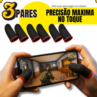 Luvinha Gamer Para Celular Anti Suor Touch Screen Alta Precisão Jogar free fire Pubg em Oferta na Shopee