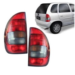 Par Lanterna Traseira Corsa Super 4 Portas 1994 A 1999 Fumê