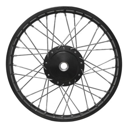 Roda Jante Dianteira Pop 100/110i Montada Ferro Preto 4mm