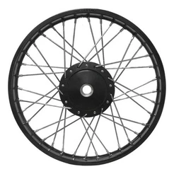 Roda Jante Dianteira Pop 100/110i Montada Ferro Preto 4mm