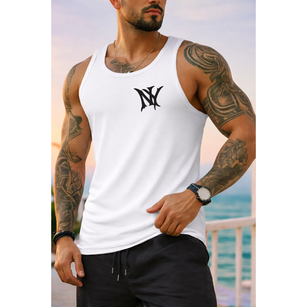 Regata Masculina Streetwear Estampa New York Corte Exclusivo Confortável Linda