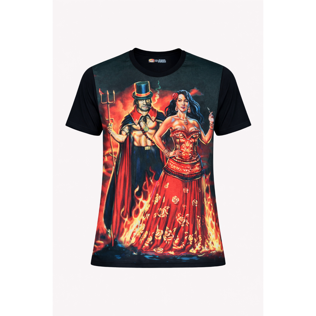 Camiseta Exu e Pomba Gira Unissex Umbanda Candomblé