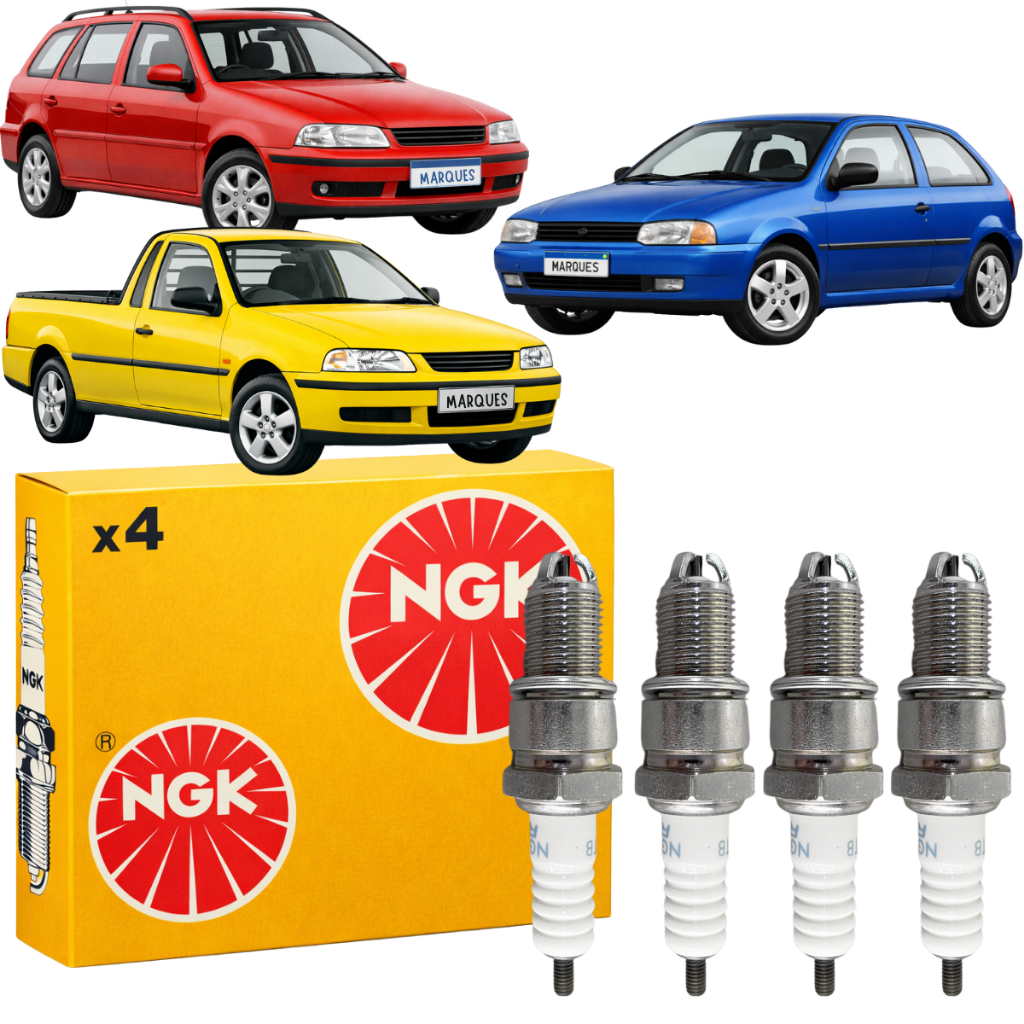 Jogo Vela Ignição Ngk Vw Gol Parati Saveiro G1 G2 G3 em Oferta na Shopee