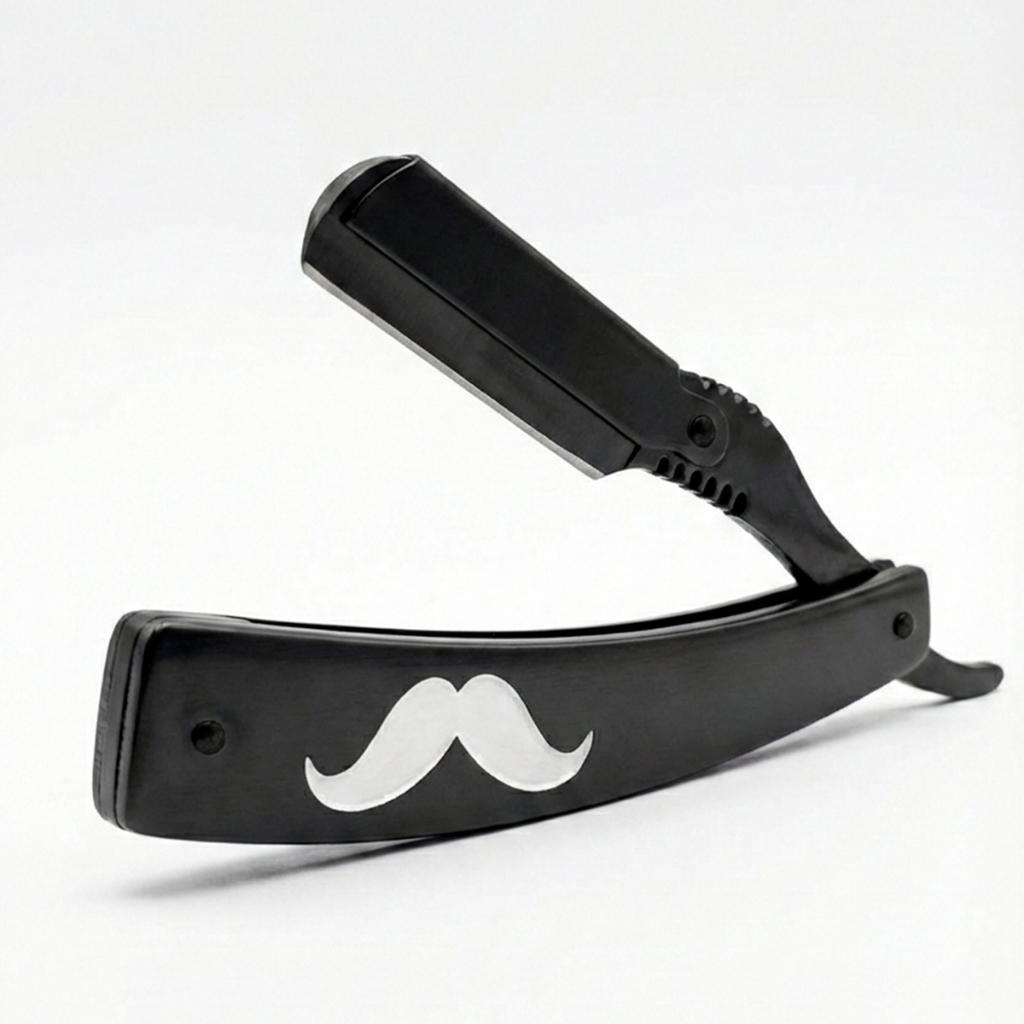Navalhete Black Aço Inox Profissional Barba Cabelo Super Barba