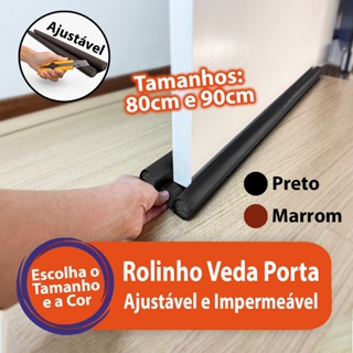 Veda Porta Rolinho Ajustável Protetor Impermeável Vedação Porta Duplo Não Entra Bicho Vento Pó em Oferta na Shopee
