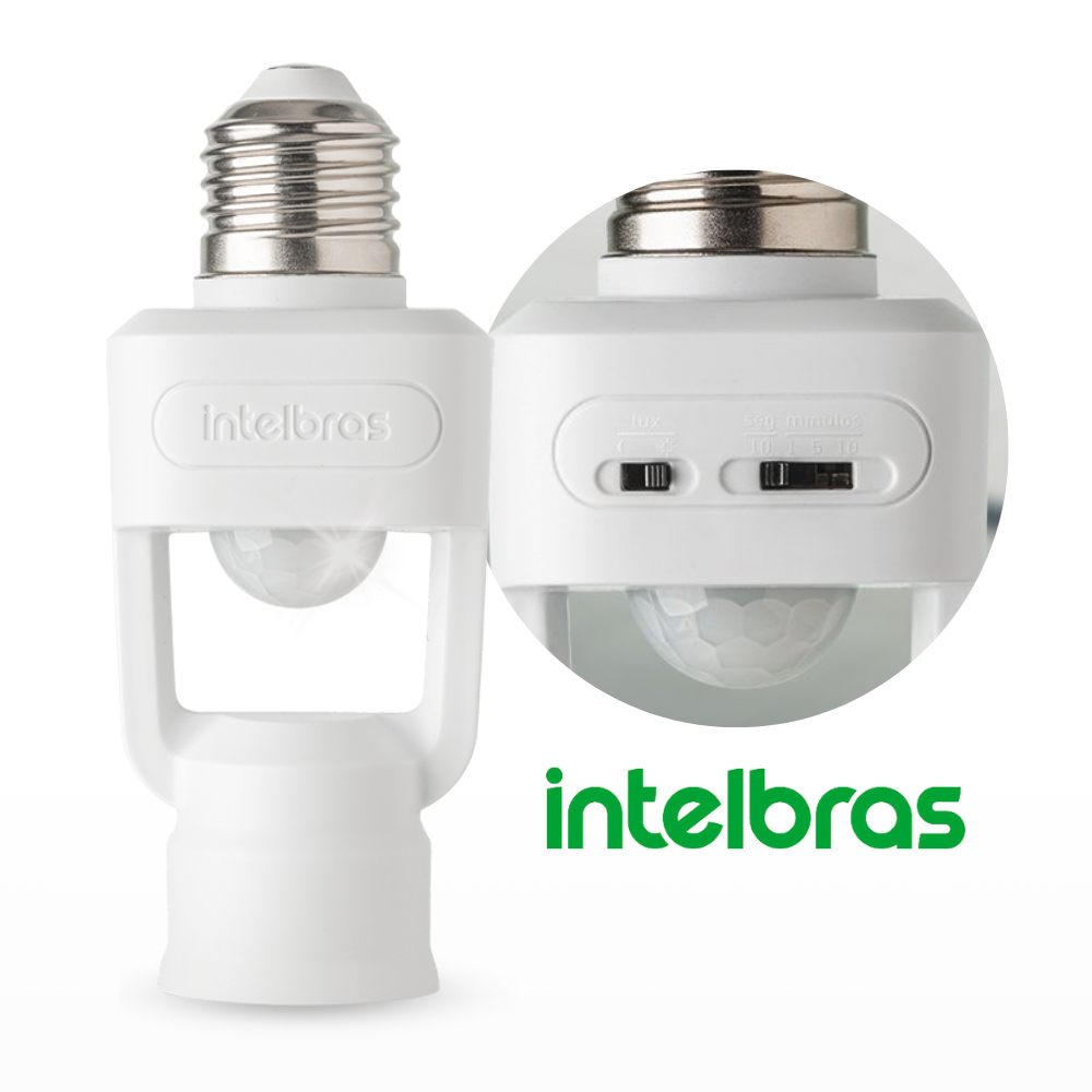 Sensor de Presença Intelbras ESPi 360 S Iluminação Soquete E27