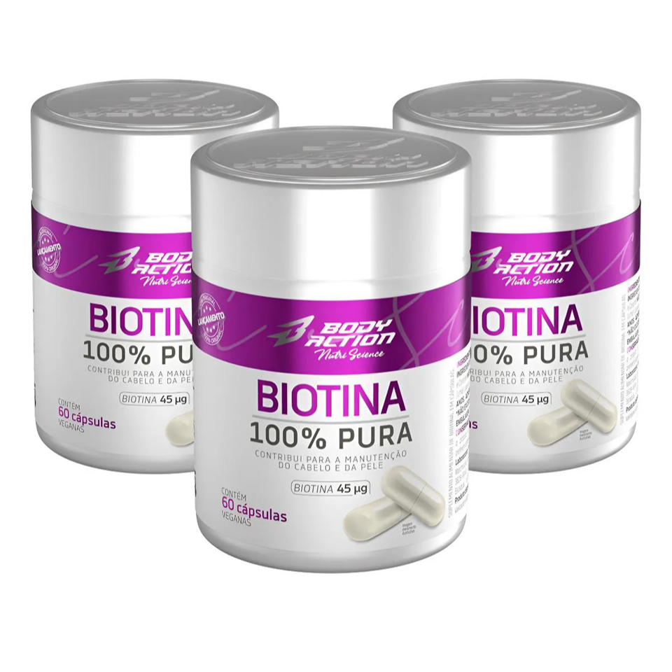 Kit Biotina Body Action em Oferta na Shopee