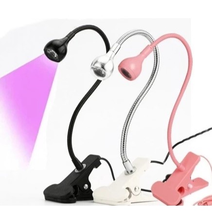 Lâmpada UV LED de Mesa com Clipe Flexível USB - Secagem Rápida e Precisão para Unhas em Oferta na Shopee