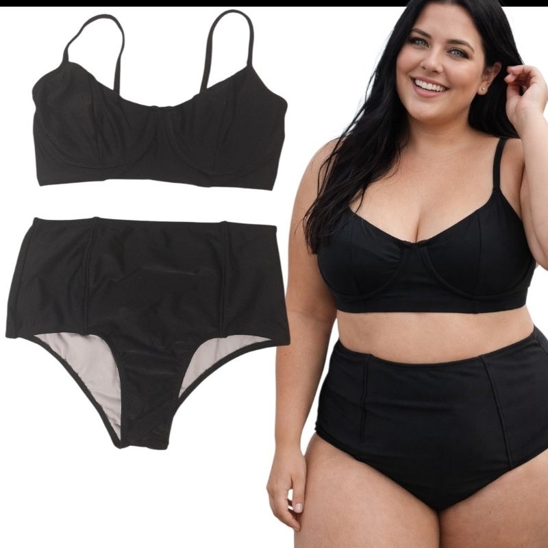 Biquini Plus Size Gordinhas Seios Grandes Calcinha Cavada  Suquini Lycra Grossa Resistente