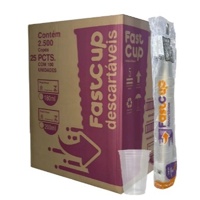 Copos Descartáveis Brancos Resistentes para Festas Eventos e Uso Diário 180ml 100 unidades em Oferta na Shopee