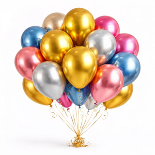 50 Balão Bexiga Metalizada Nº 10 Decoração De Festa Metalizada Aniversário Casamento Evento Painel em Oferta na Shopee