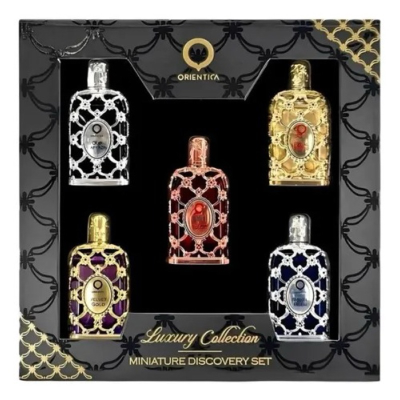Kit Perfume Miniatura Unisex Orientica Luxury Collection Mini 5 Em 1 Edp 7.5 Ml Original