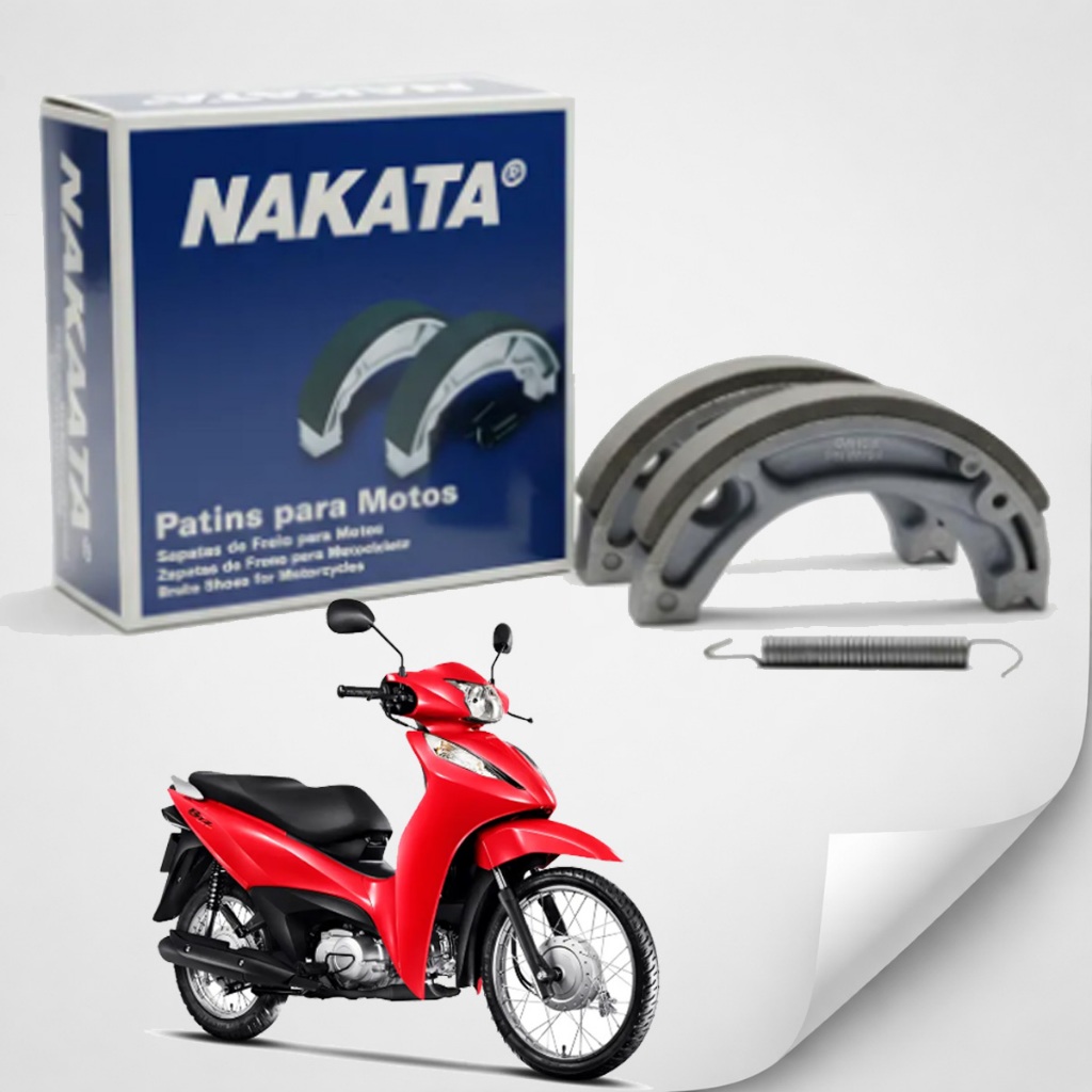 Lona De Freio Patim Traseira Biz 100 125 Pop Bros 125 150 em Oferta na Shopee