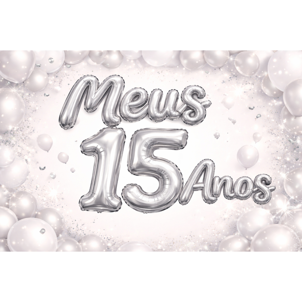 🎈 Balão Metalizado “Meus 15 / Meus 15 Anos” Dourado ou Prata – Festa de 15 Anos Decoração Luxo para Debutante em Oferta na Shopee