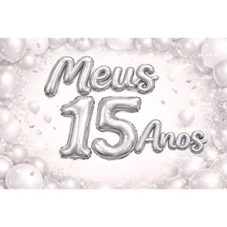 🎈 Balão Metalizado “Meus 15 / Meus 15 Anos” Dourado ou Prata – Festa de 15 Anos Decoração Luxo para Debutante em Oferta na Shopee