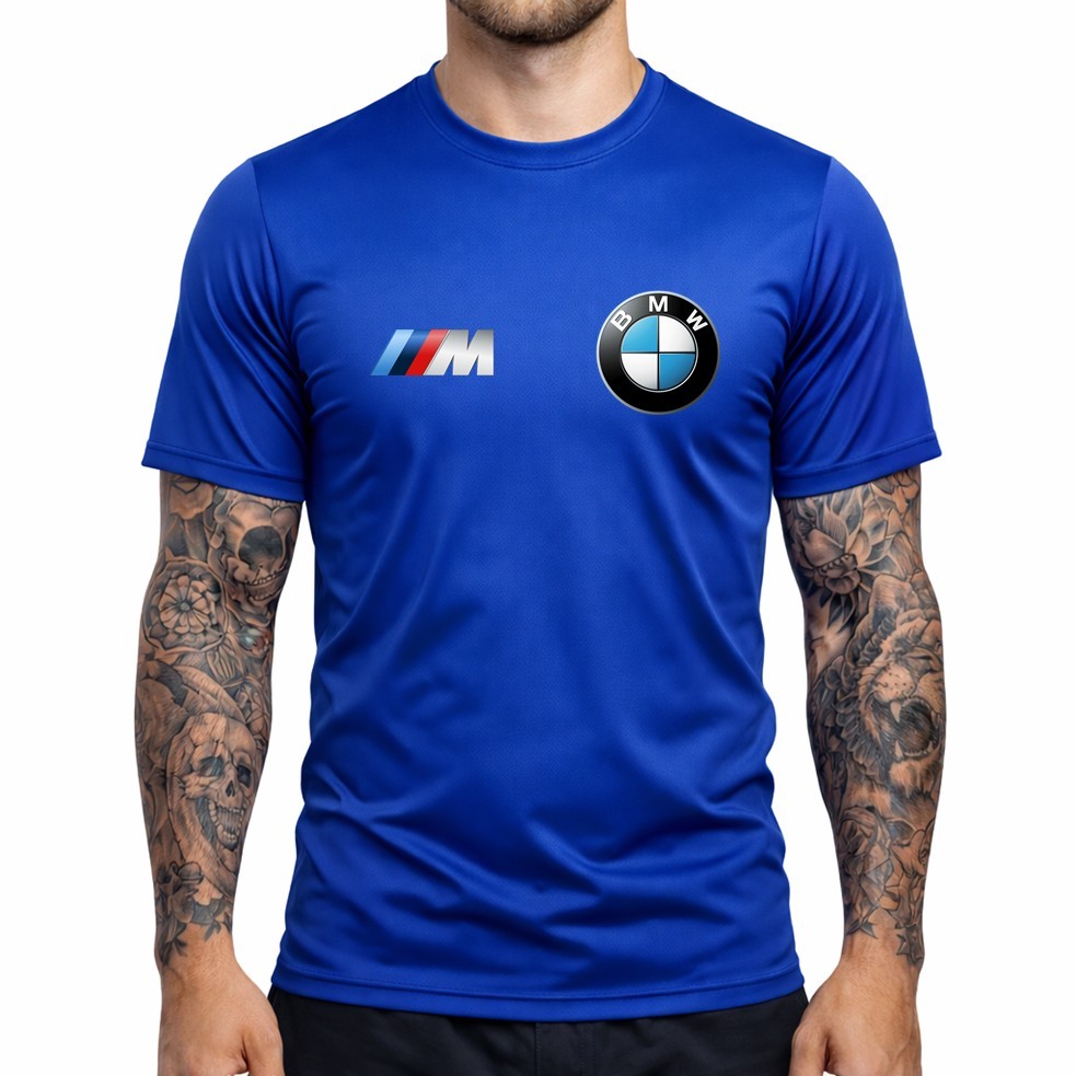 Camisa Camiseta BMW 01 Masculina Dry Fit Treino Academia Esporte Corrida Futebol Crossfit
