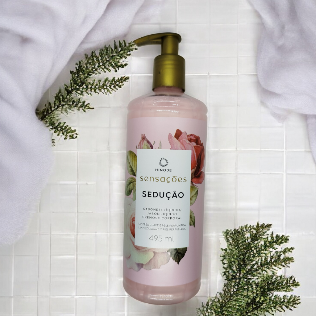 Sabonete Líquido SensaçõeS Sedução Hinode 495ml Original - Pele Macia e Perfumada