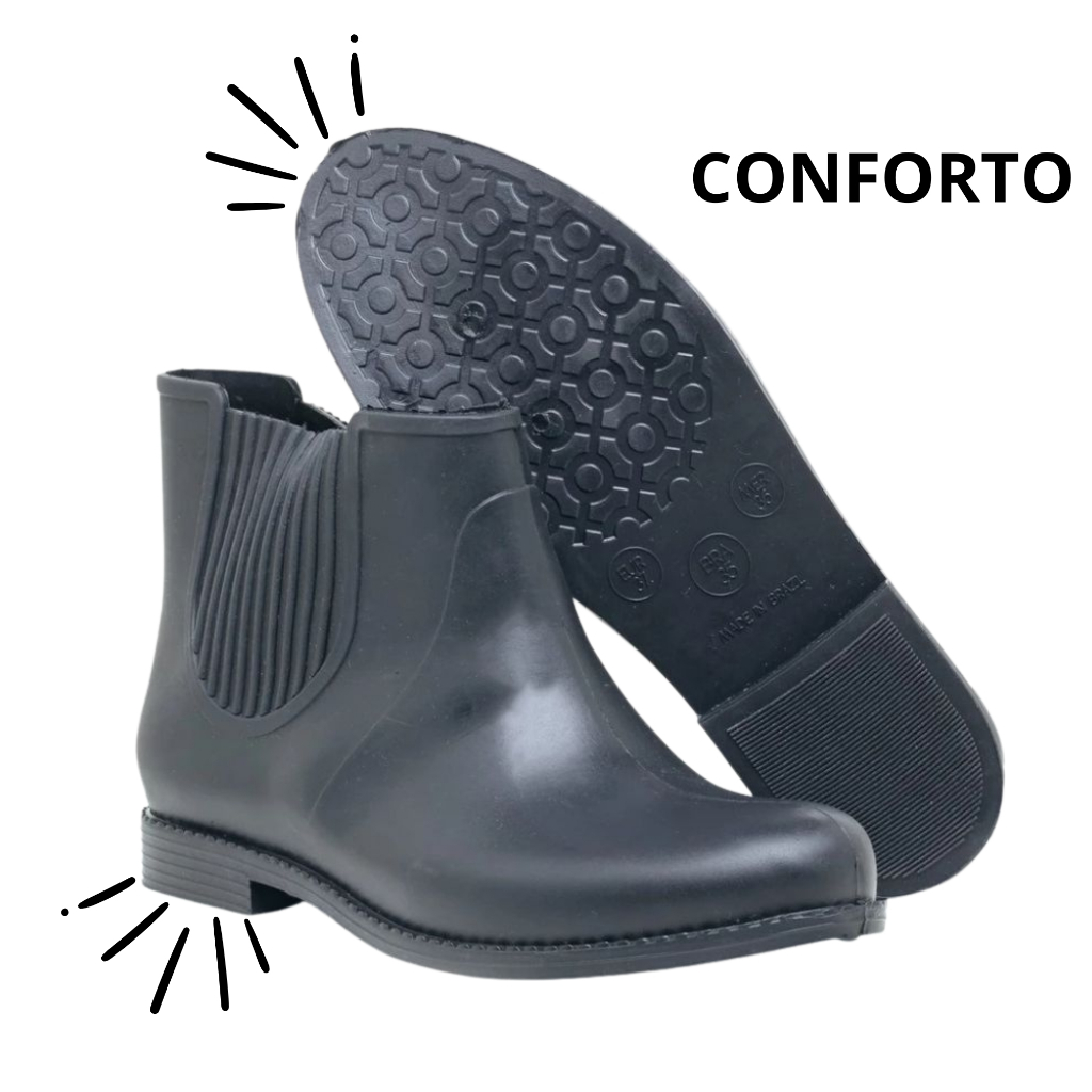 Bota Feminina Borracha Feminina Hospital Limpeza