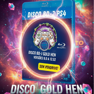 PS 4 - Disco para Desbloqueio GOLD HEN - Bd-j. Firmware 9.00 À 12.52 em Oferta na Shopee