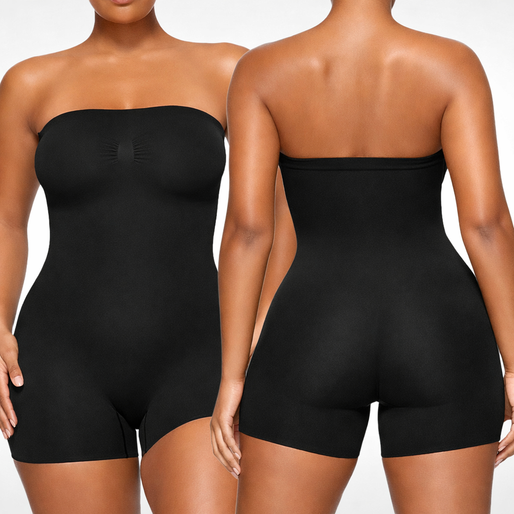 Macaquinho Modelador Tomara Que Caia Sem Bojo Empina Bumbum em Oferta na Shopee