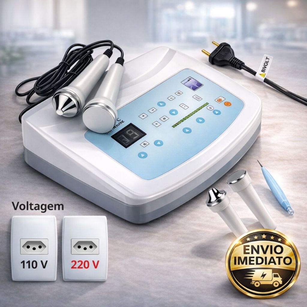 Ultrassom Jato Plasma Alta Frequência Limpeza Facial Corporal Caneta 110v RU-638