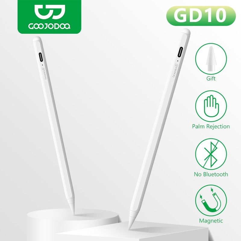 GOOJODOQ 10ª geração caneta touch rejeição da palma da mão inclinação para iPad Air4 5 Gen7 8 Pro11 12.9 2018 2020 Mini5