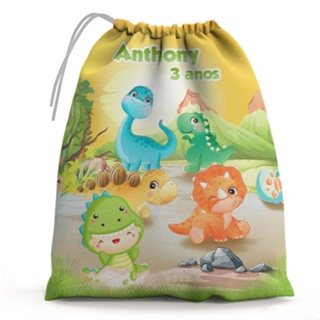 Kit 40 Sacolinhas Surpresas Personalizada 15x20 cm Festa Infantil Com Nome e Idade em Oferta na Shopee