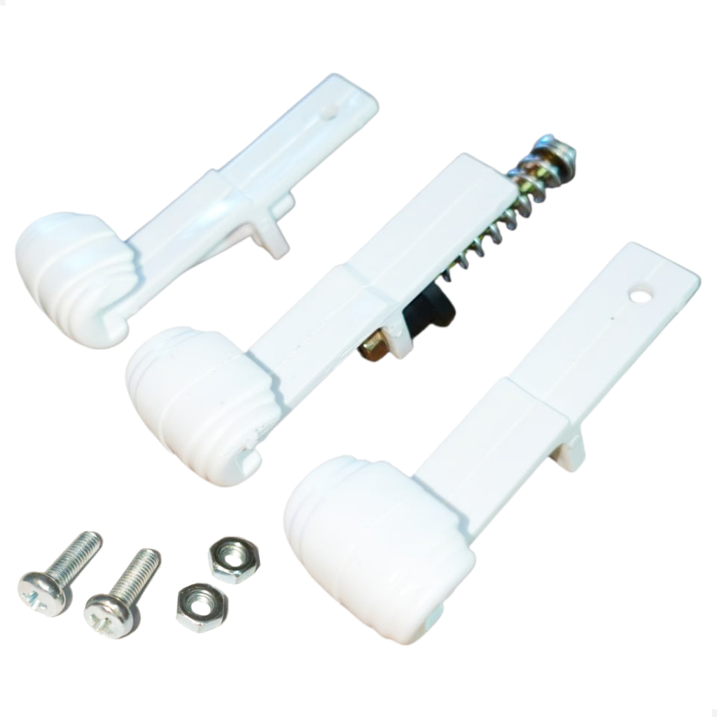 Conjunto Kit 3 Garras Plafon Ventilador Teto Tron Universal Lustre Presilha Vidro Circular Original