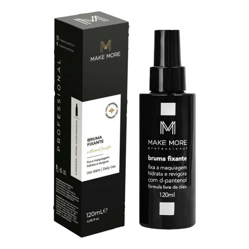 Bruma Fixante Make More Fix Maquiagem Hidrata Revigora em Oferta na Shopee