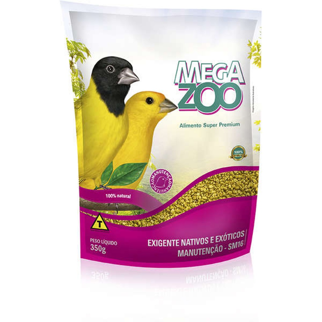 Ração Megazoo Extrusada Pássaros Nativos e Exóticos SM16 - 350g em Oferta na Shopee