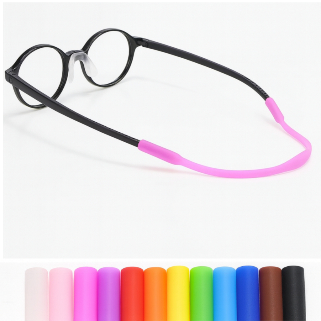 Cordão de silicone para óculos infantil, cordinha para óculos de criança de silicone e elastico em Oferta na Shopee