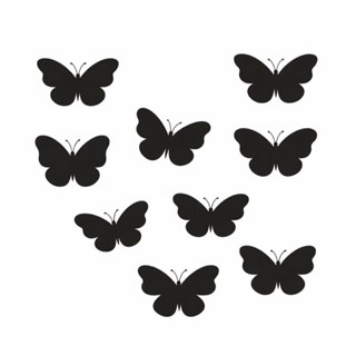 Cartela de borboletas 12 por cartela - borboleta vinil colante em Oferta na Shopee
