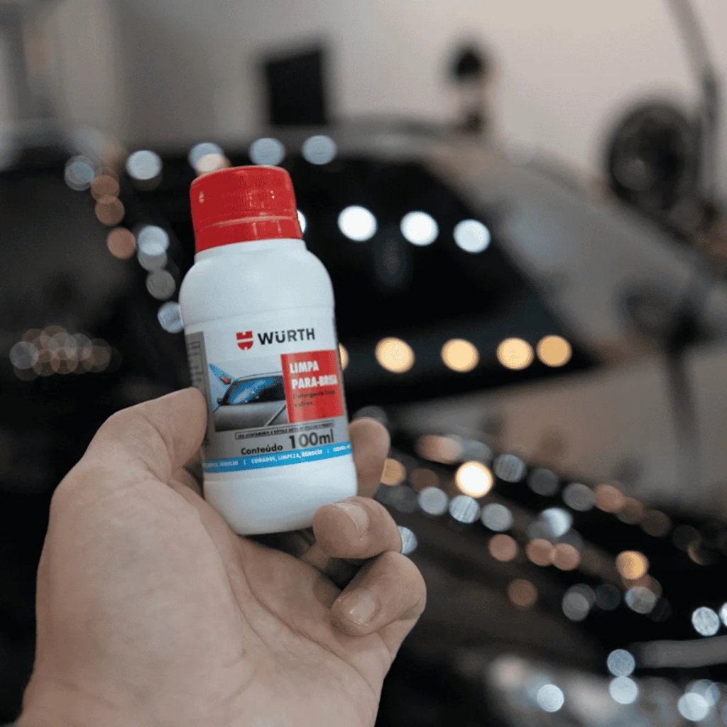 Limpa Parabrisa Wurth 100ml Limpador Carro Fluido Liquido Limpeza Detergente Automotivo Mais Visibilidade