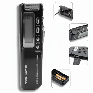 Gravador de Voz Portátil Digital 8GB MP3 140h VOR Display LCD USB Alto falante Microfone Compacto em Oferta na Shopee