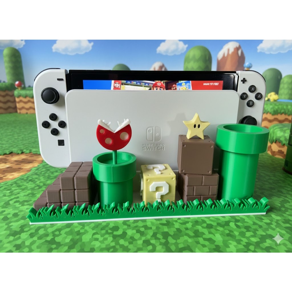 Dock para Nintendo Switch OLED – Estação de Acoplamento Tema Super Mario