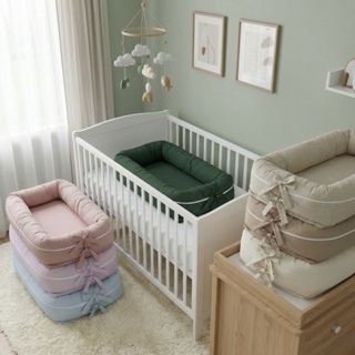 Ninho Redutor de Berço Algodão Antialergico com Zíper Menina Menino em Oferta na Shopee