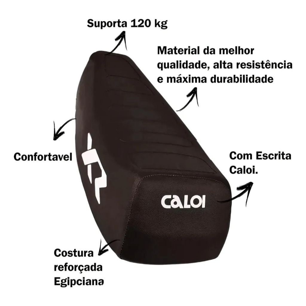 Banco XR Preto para Bicicleta Mobilete Aro 24 e 26 Reforçado  (  Só Banco XR )