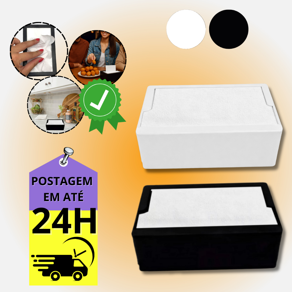 Porta Guardanapo Modelo Deitado Papel Tv Restaurantes Lanchonete Plástico Resistente Envio Rápido