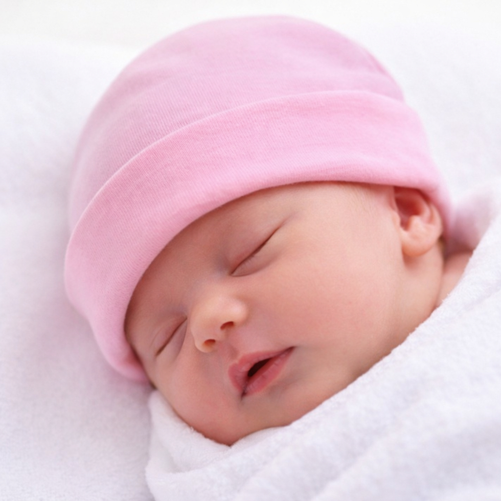 Touquinha RN Personalizada 100 Algodão Unissex Saída Maternidade Protege Do Frio