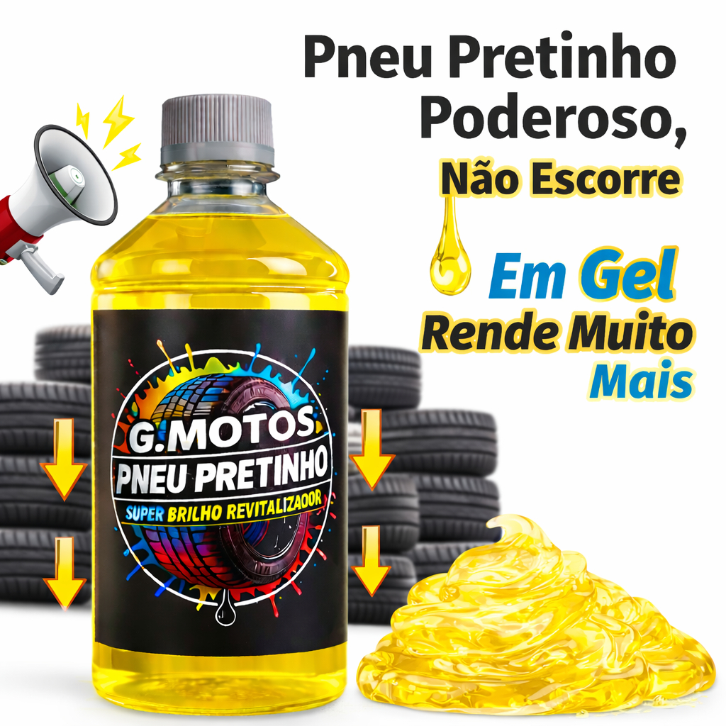 Pretinho Baba De Camelo 500ml  Automotivo Carro Moto Concentrado - G Motos - Revitalizador De Pneus em Oferta na Shopee