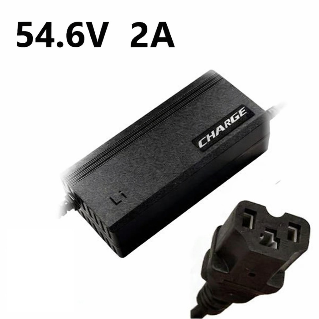 Fonte Carregador 54.6V 2A Bivolt 110/220V para Bike Elétrica e Patinete Scooter