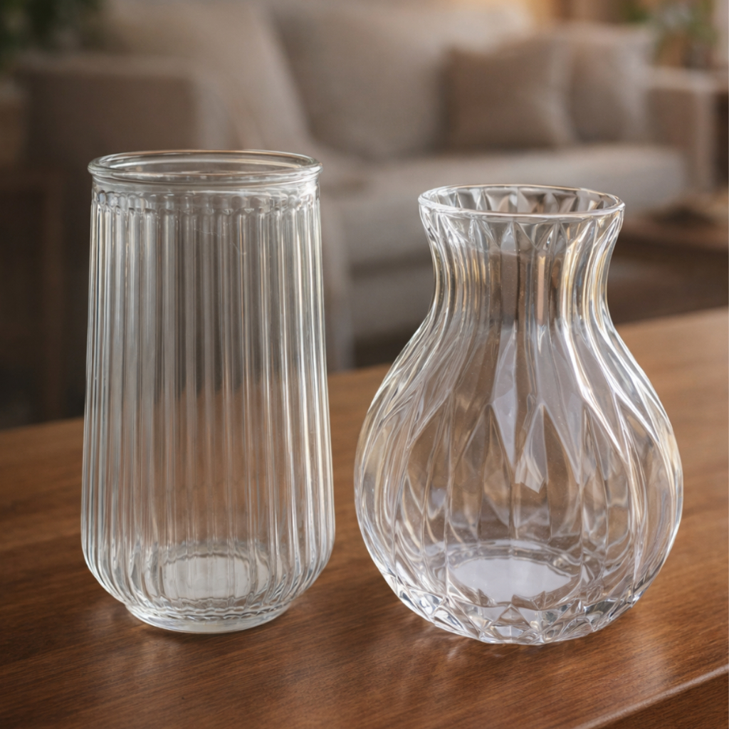 Kit De Vasos Decorativos De Vidro Transparente Para Flores E Plantas em Oferta na Shopee