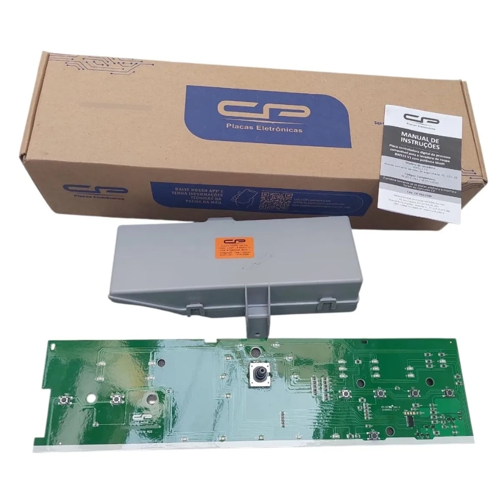 Placa Máquina De Lavar C/ Interface CP1540 Brastemp Bws15 Versão1 127/220v W10711361
