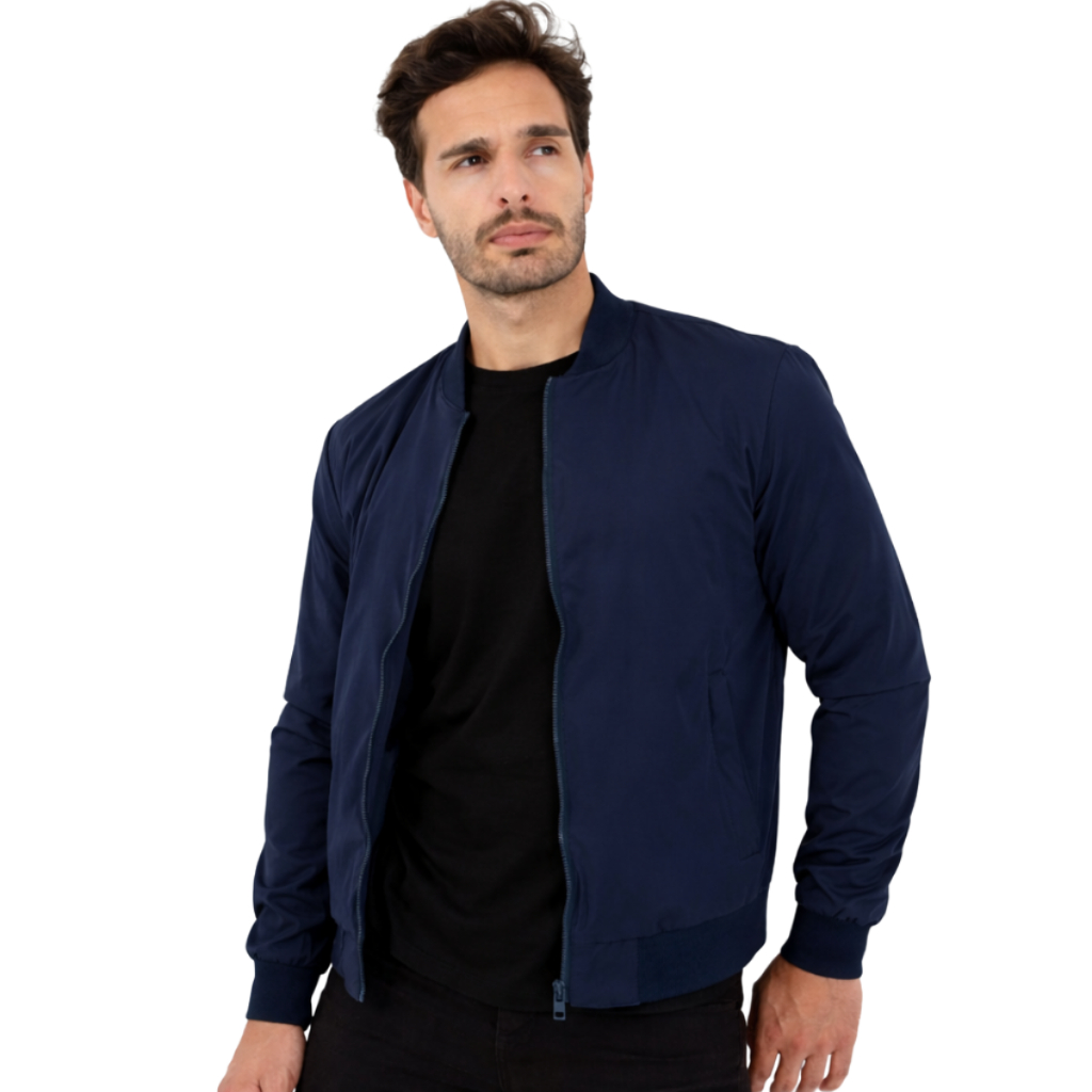 Jaqueta Bomber Masculina Casual Moderna Com Elastano