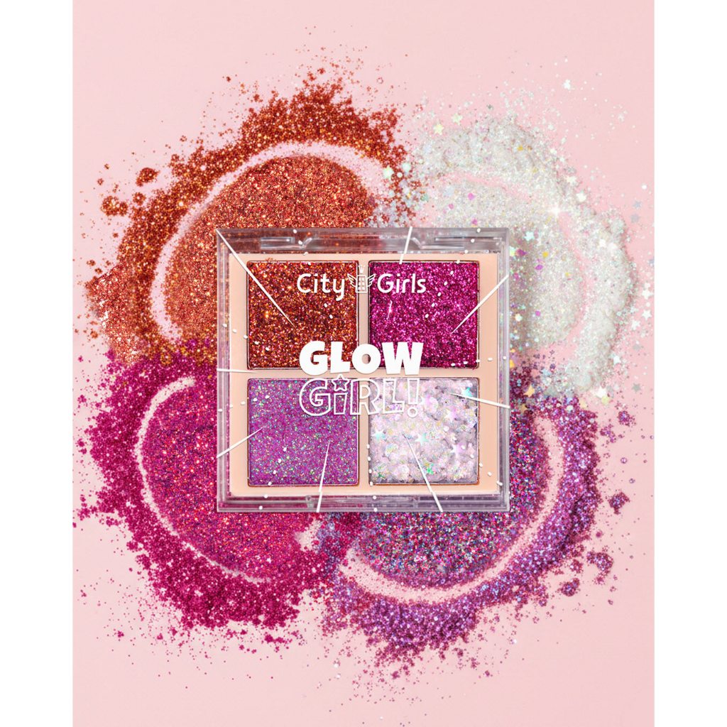 glow girl paleta de glitter City Girls carnaval folia