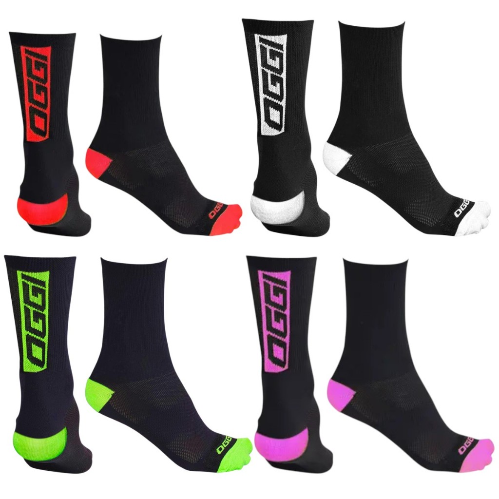 Meia De Ciclismo Oggi Bike MTB Speed Cano Longo Seca Rápido Tamanho 38 Ao 43