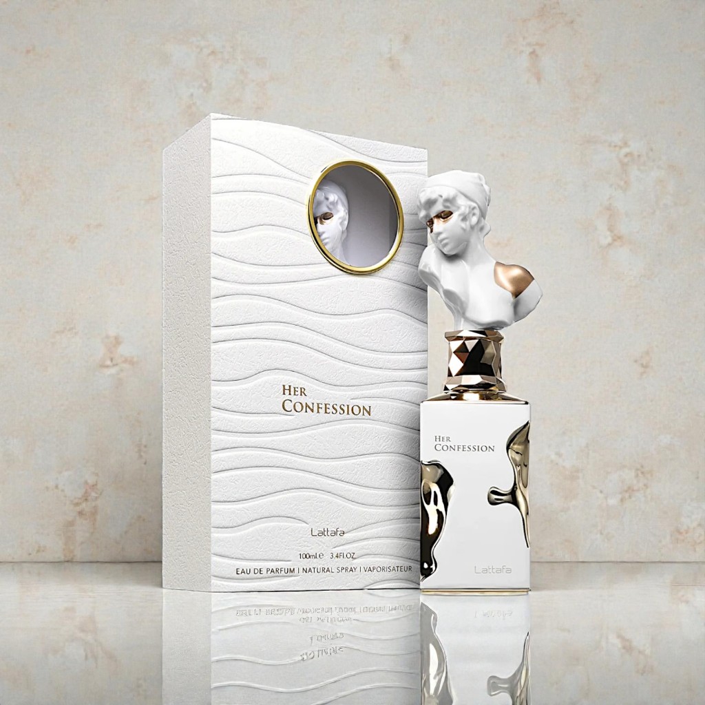 Perfume Her Confession Lattafa Eau de Parfum 100ml Arabe – Feminino, Floral Oriental Elegante e Sensual
