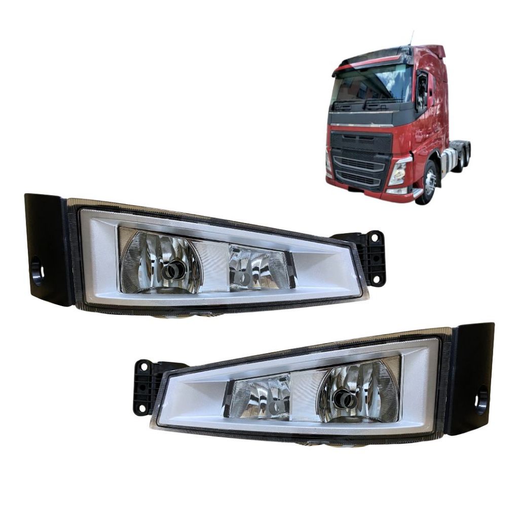 Par Farol Auxiliar Milha Foco Duplo Para Volvo FH16 FM16 Após 2014 Autolux 21221153 21221154 em Oferta na Shopee