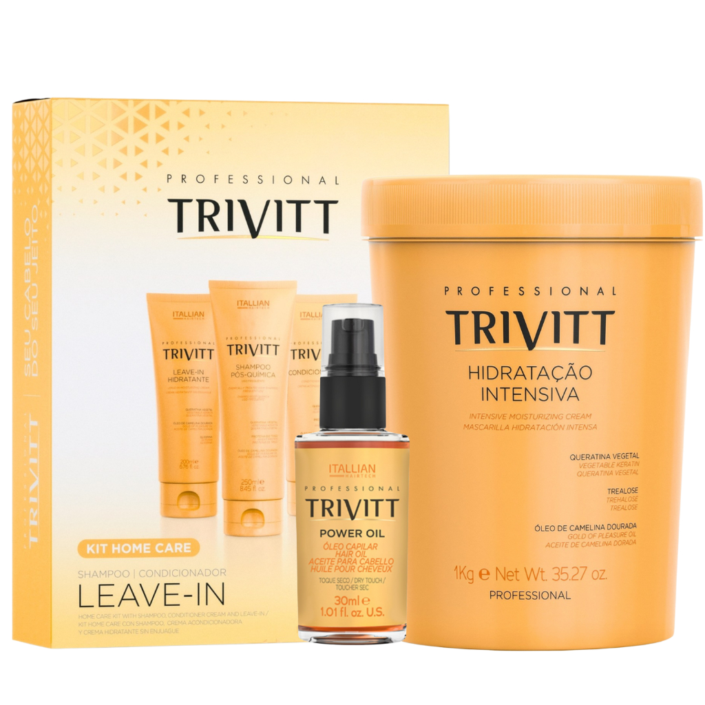 Kit Manutenção Trivitt Mascara 1kg Power Oil Itallian Color em Oferta na Shopee